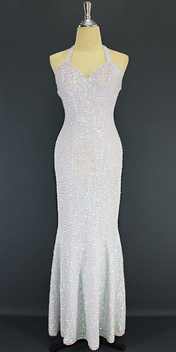 White Sequin Dress